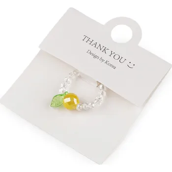 Dárková taška Prsten pružný z broušených korálků s AB efektem Varianta: 3 žlutá, Balení: 1 ks