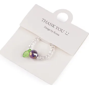 Dárková taška Prsten pružný z broušených korálků s AB efektem Varianta: 5 fialová, Balení: 1 ks