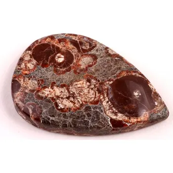 Přírodní kámen Kabošon Mushroom Green Jade č.6416 (36x24x6mm)