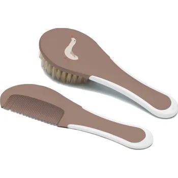 hřeben Bebe-Jou Hřeben a kartáč s přírodním vlasem Dear Goose