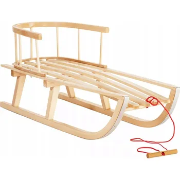 Sáně Dřevěné sáňky tradiční Sáňky s opěrkou