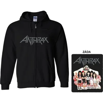 Pánská mikina Anthrax - mikina s kapucí a zipem 2