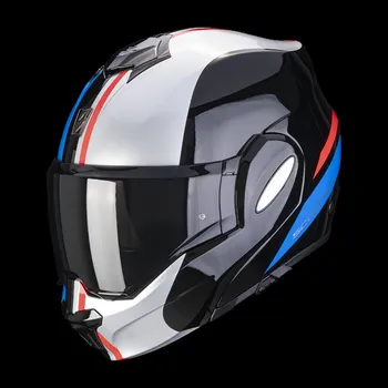 Helma na motorku Moto přilba SCORPION EXO-TECH FORZA černo/stříbrno/červená 2H48746912