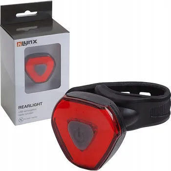 Cyklosvítilna Zadní světlo na kolo USB Dobíjecí 6 Režimů 1 ks