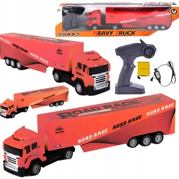 RC model auta RC Nákladní auto s dálkovým ovládáním a odpojitelným návěsem Akumulátor