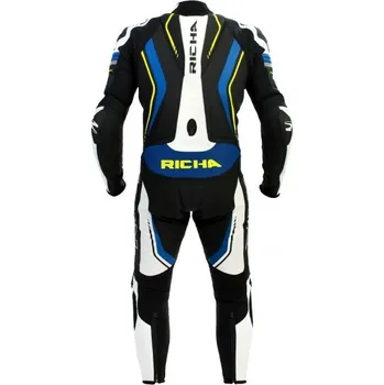 Moto kombinéza Moto kombinéza RICHA FRANCORCHAMPS jednodílná modrá/fluo žlutá 2H5276702