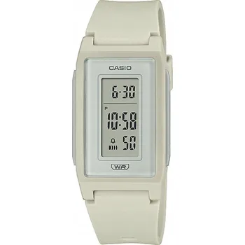 Hodinky DÁMSKÉ HODINKY CASIO LF-10WH-8EF POP ŠEDÉ S ŘEMÍNKEM DATUMOVKA STOPKY