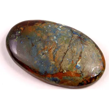 Přírodní kámen Kabošon Azurite Shattuckite č.6431 (42x25x8mm)