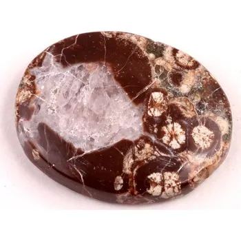 Přírodní kámen Kabošon Mushroom Green Jade č.6407 (29x23x5mm)