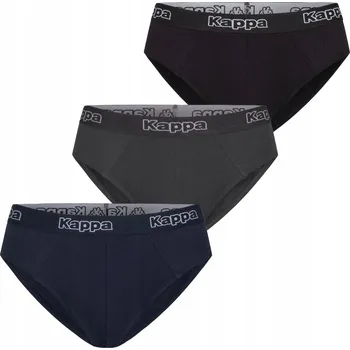 Slipy Bavlněné slipy KAPPA pánské slipy 3-BALENÍ BOX střih vel. M