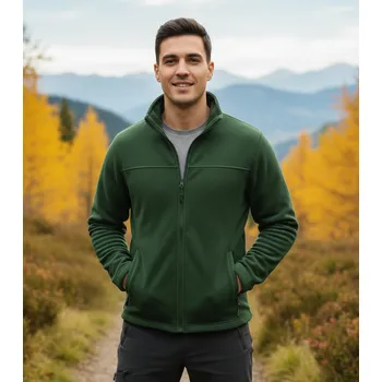 Pánská mikina MALFINI Mikina JACKET 280 MAN, různé barvy Velikost XL zelené