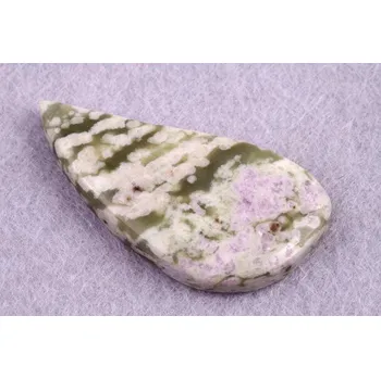 Přírodní kámen Kabošon Vesuvianite č.6397 (40x20x6mm)