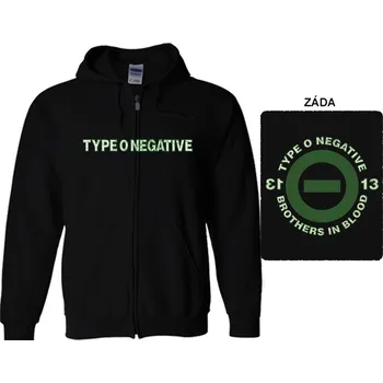 Pánská mikina Type O Negative - mikina s kapucí a zipem 2