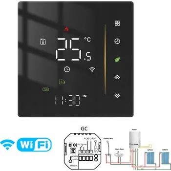 Termostat LED Termostat WIFI TUYA pro plynový/vodní ohřívač GC