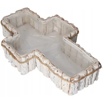 Květináč Obal na květináč 41 cm proutěný bílý