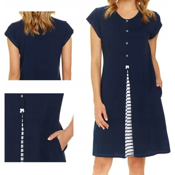 Dámská noční košile Noční košile Doctor Nap 9703 s krátkým rukávem nad kolena velikost XL