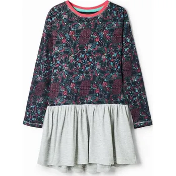 Dámské šaty Desigual dětské šaty áčkového střihu mini bavlna velikost 122