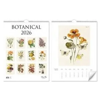 Kalendář Kalendarz 2026 ścienny Botanika rośliny natura
