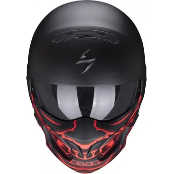 Motodoplněk Moto přilba SCORPION EXO-COMBAT EVO SAMURAI matná černo/červená 2H17367226