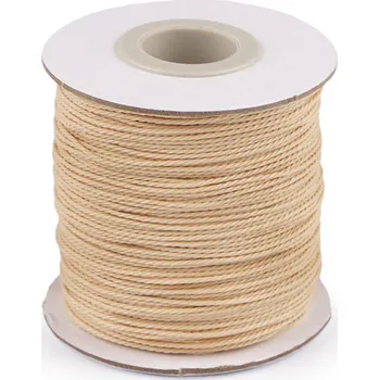 Výtvárné potřeby Šňůrka nylonová kroucená Ø1 mm k tvoření a výrobě šperků Varianta: 2 béžová světlá, Balení: 1 ks
