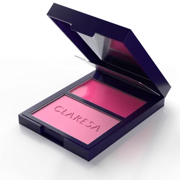 Tvářenka Claresa DUO PALETTE BLUSH krémovo-pudrová paletka tvářenek 01 awesome blossom, 8,5 g