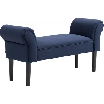 Postel Čalouněná lavice k posteli 102 x 36 x 51 cm | modrá