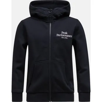 Dívčí mikina MIKINA PEAK PERFORMANCE JR ORIGINAL ZIP HOOD BLACK