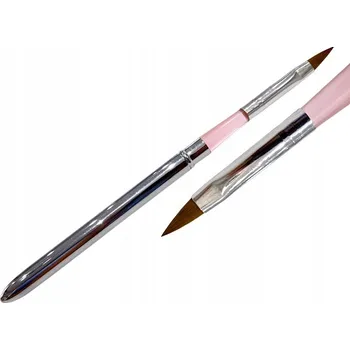 Kosmetický štětec KOVOVÝ ŠTĚTEC NA AKRYL KOČIČÍ JAZYK SKLÁDACÍ #6