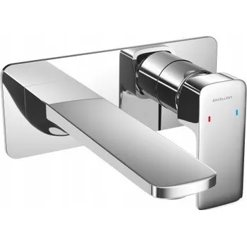 Vodovodní baterie Nástěnná umyvadlová baterie Excellent Keria, stříbrná
