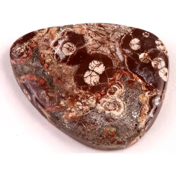 Přírodní kámen Kabošon Mushroom Green Jade č.6414 (32x25x5mm)