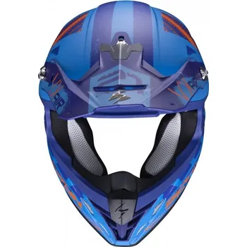 Motodoplněk Moto přilba SCORPION VX-21 AIR URBA matná modro/oranžová 2H13420850