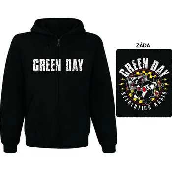 Pánská mikina Green Day - mikina s kapucí a zipem 2