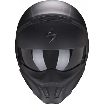 Motodoplněk Moto přilba SCORPION EXO-COMBAT EVO UNBORN matná černo/stříbrná 2H25561850