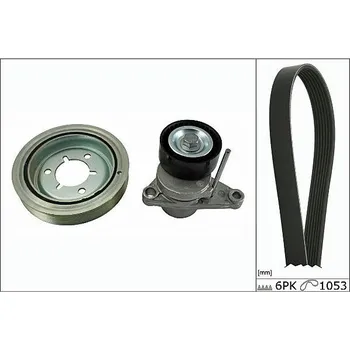 Sada zebrovanych klinovych remenu HEPU 20-1869