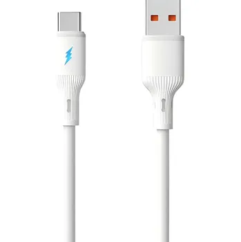 Mobilní telefon Akyga Kabel USB-C USB-A zástrčka, USB-C ® zástrčka 1.8 m bílá AK-USB-60