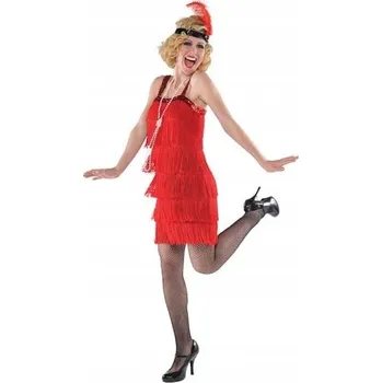 Karnevalový kostým Kostým Amscan Charleston velikost M/L červený
