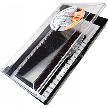 Péče o řasy a obočí ŘASY V KAZETĚ SATIN / ZAKŘIVENÍ C / TLOUŠŤKA 0,10 / MIX DÉLEK