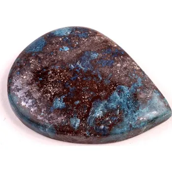 Přírodní kámen Kabošon Azurite Shattuckite č.6437 (37x28x6mm)