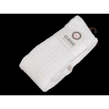 pracovní ponožka Dámské bavlněné nadkolenky vzorované Varianta: 1 Off White, Balení: 1 pár