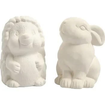 Pokladnička Creative Pokladnička na peníze k dekorování Ježek a Zajíc