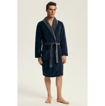 Dámský župan PÁNSKÝ ŽUPAN NOCTURN 43378 AW25 granát 3xl