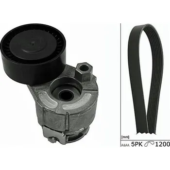 Sada zebrovanych klinovych remenu HEPU 20-1846