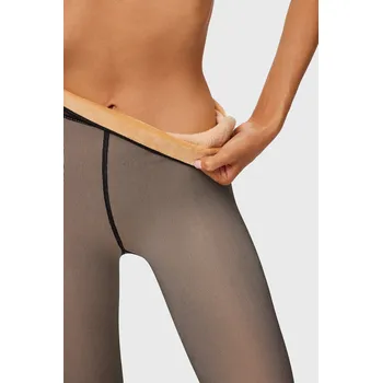 Dámské punčochy Ysabel Mora Termo punčochové kalhoty Leila 190 DEN S černá