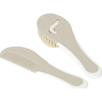 hřeben Bebe-Jou Hřeben a kartáč s přírodním vlasem Soft Spring