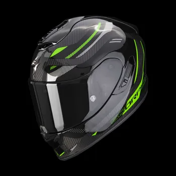 Motodoplněk Moto přilba SCORPION EXO-1400 EVO CARBON AIR KYDRA černo/zelená 2H82709408