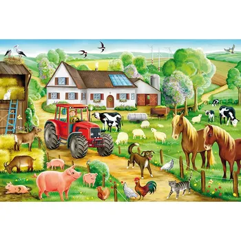 Puzzle Schmidt Na farmě 100 dílků