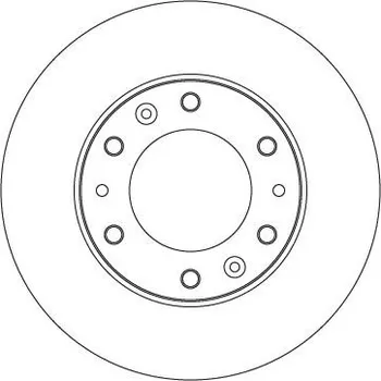 Brzdový kotouč Brzdový kotouč TRW DF6805S