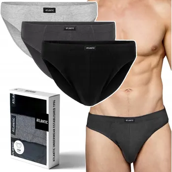 Slipy ATLANTIC 3BMP-322 pánské sportovní slipy slipy z bavlny - XXL