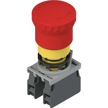 Stykač PIZZATO Hlavice ovládací E2AC-DXBC100 stiskací červená PZE-E2AC-DXBC1002