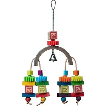 Hračka pro ptáka Hračka pták barevná, Multiplay Quapas! 35,6x20cm